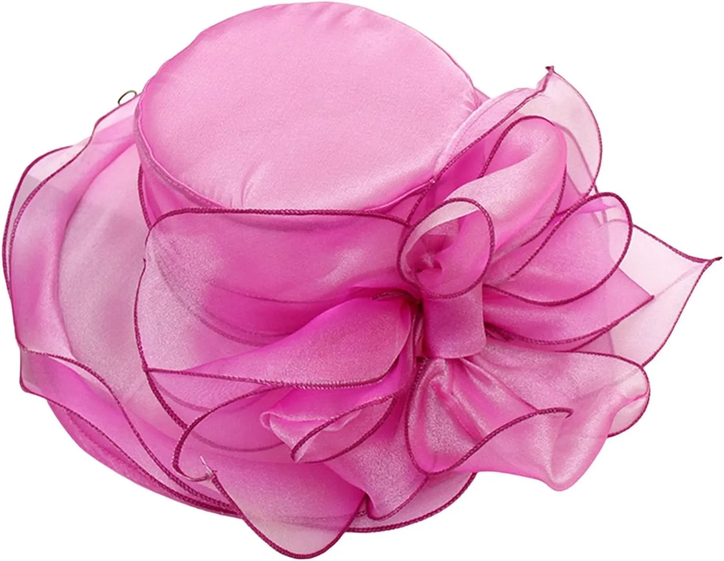 Spring Summer Mesh Sunshade Hat Flower Temperament Wedding Dress Hat Sun Dome Large Brim Hat Fashion Travel Hat