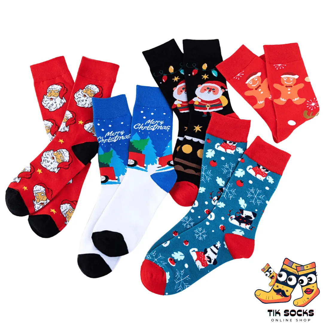 TikSocks|Christmas Socks-Santa II