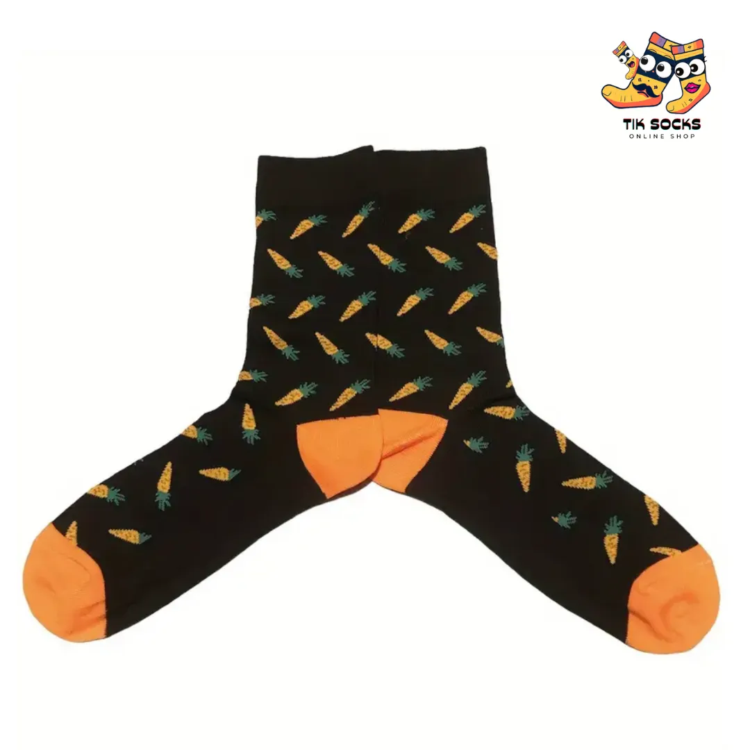 TikSocks|Fun Socks-Carrot Socks