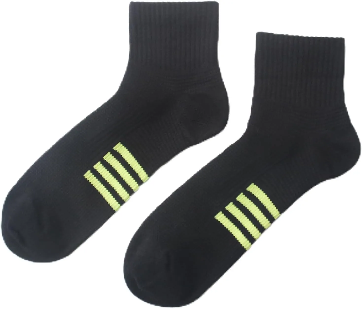 Wildarms Men's 6 Pack Running Socks - Arch Support & Breathable, Moisture-Wicking Cotton Socks for Sports & Outdoor