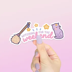 Witching for the Weekend! Cute Prisma the Cat, The Pastel Witch Die cut