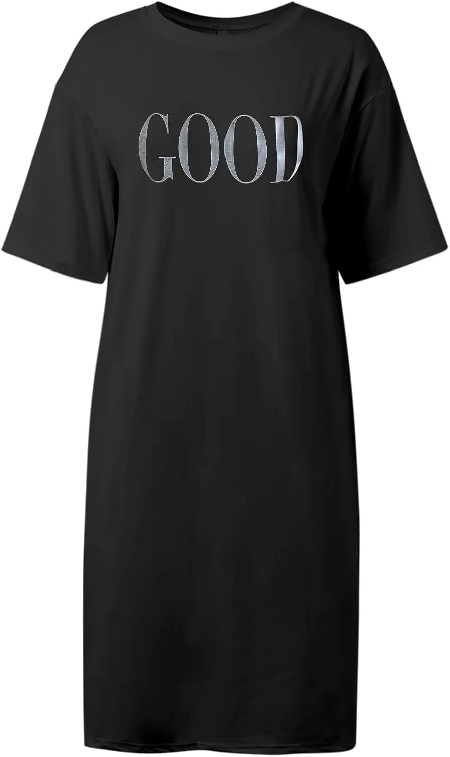 Women's Summer Loose Casual Mama Print Short Sleeve T Shirt Long Dress Women Dresses Formal Evening