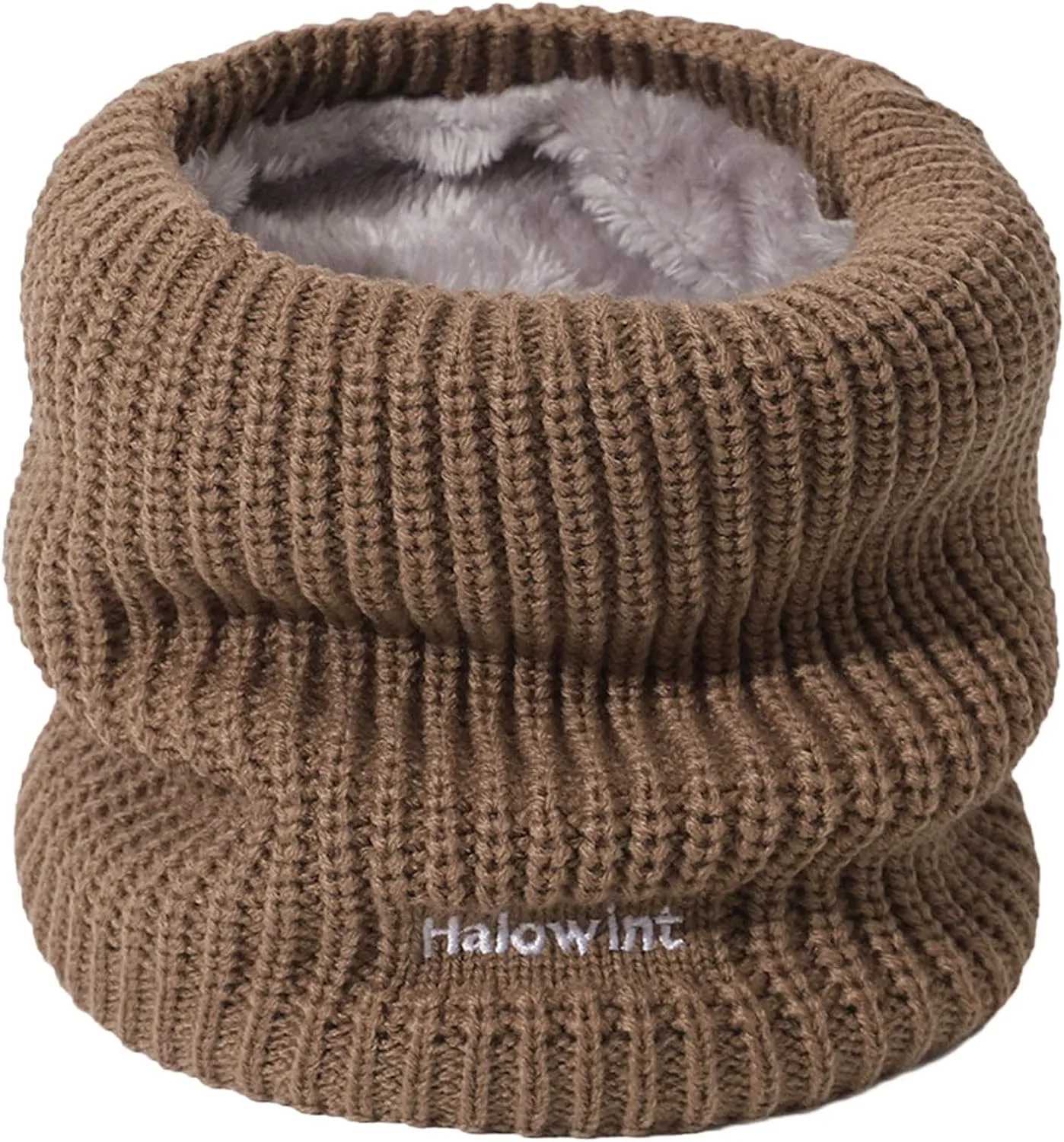 Wool Neck Warmer Winter Neck Gaiter Cold Weather Face Mask Knit Scarf Thermal Windproof Accessories for Men Women